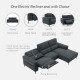VIOLET 3 Seat Electric Recliner L-Shape Sofa L240-280 VIOLET 3 Seat Electric Recliner L-Shape Sofa L240-280